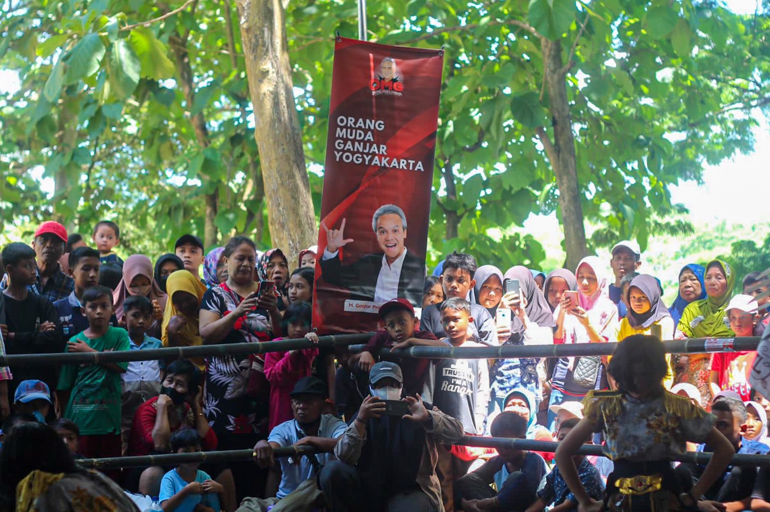 Orang Muda Ganjar Yogyakarta melaksanakan Pagelaran Budaya dan Uji Kompetensi di kawasan Wisata Telaga Jonge, Semanu, Kabupaten Gunungkidul