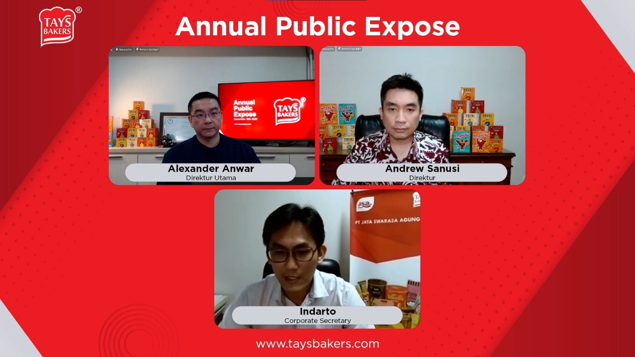Paparan publik Tays Bakers pada Jumat (16/12). Tays optimistis mampu meningkatkan ekspor.