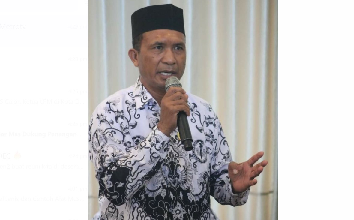 Ketua PGRI Cabang Wotan Ulumado Mikael Doan Lolan