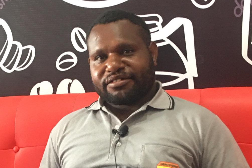 Yunus Tabuni, S.Th, Ketua Biro Pemuda Gereja Injil Kingmi Klasis Keerom.