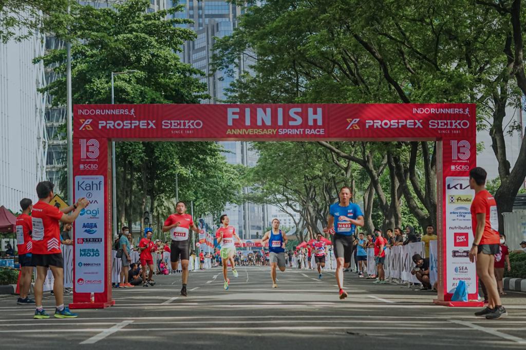 SCBD x IndoRunners Anniversary di SCBD Walker Kawasan Bisnis SCBD Jakarta, Minggu (18/12).
