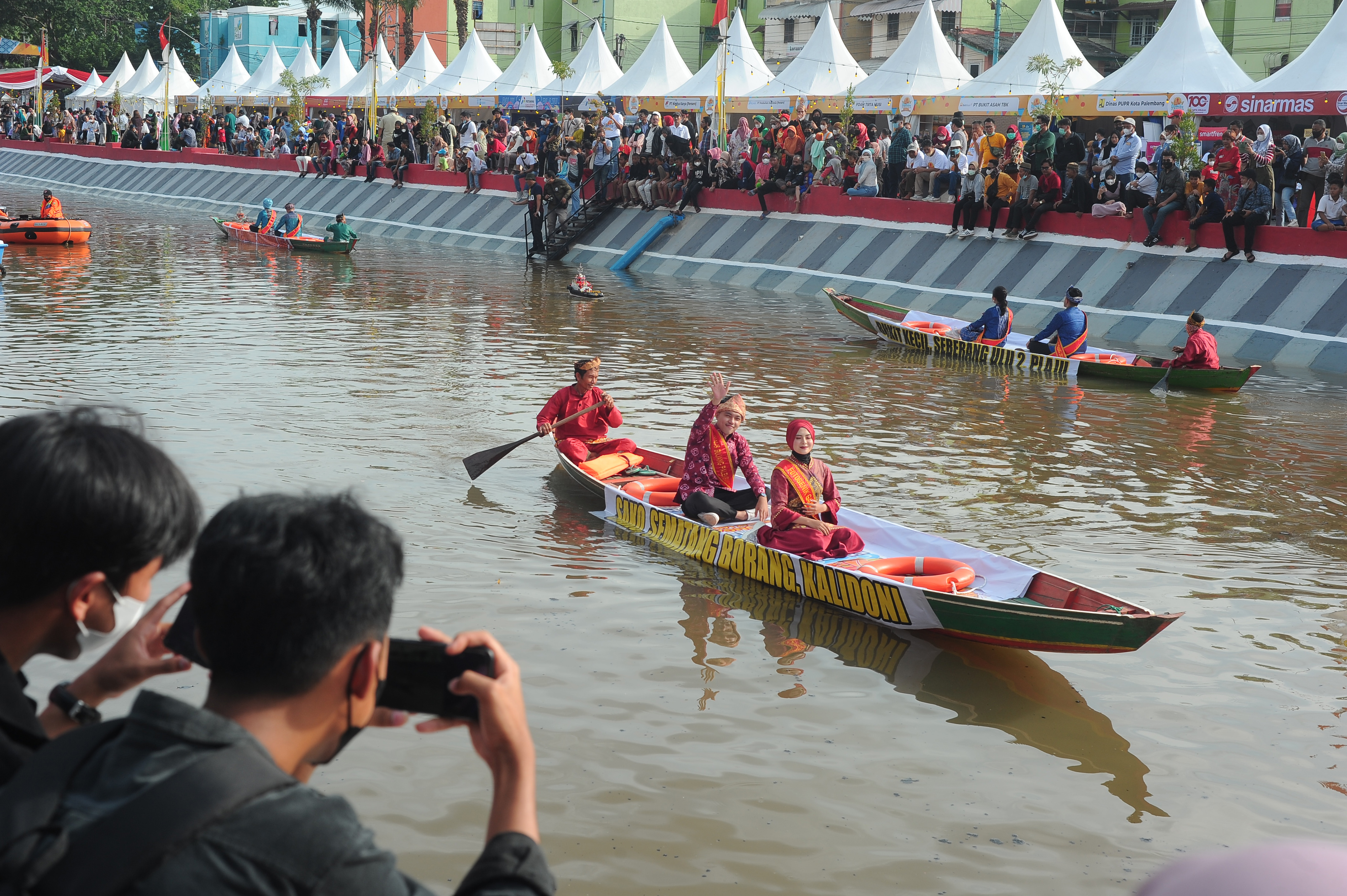 Festival Anak Sungai Sekanak Lambidaro, Palembang, Sumsel.