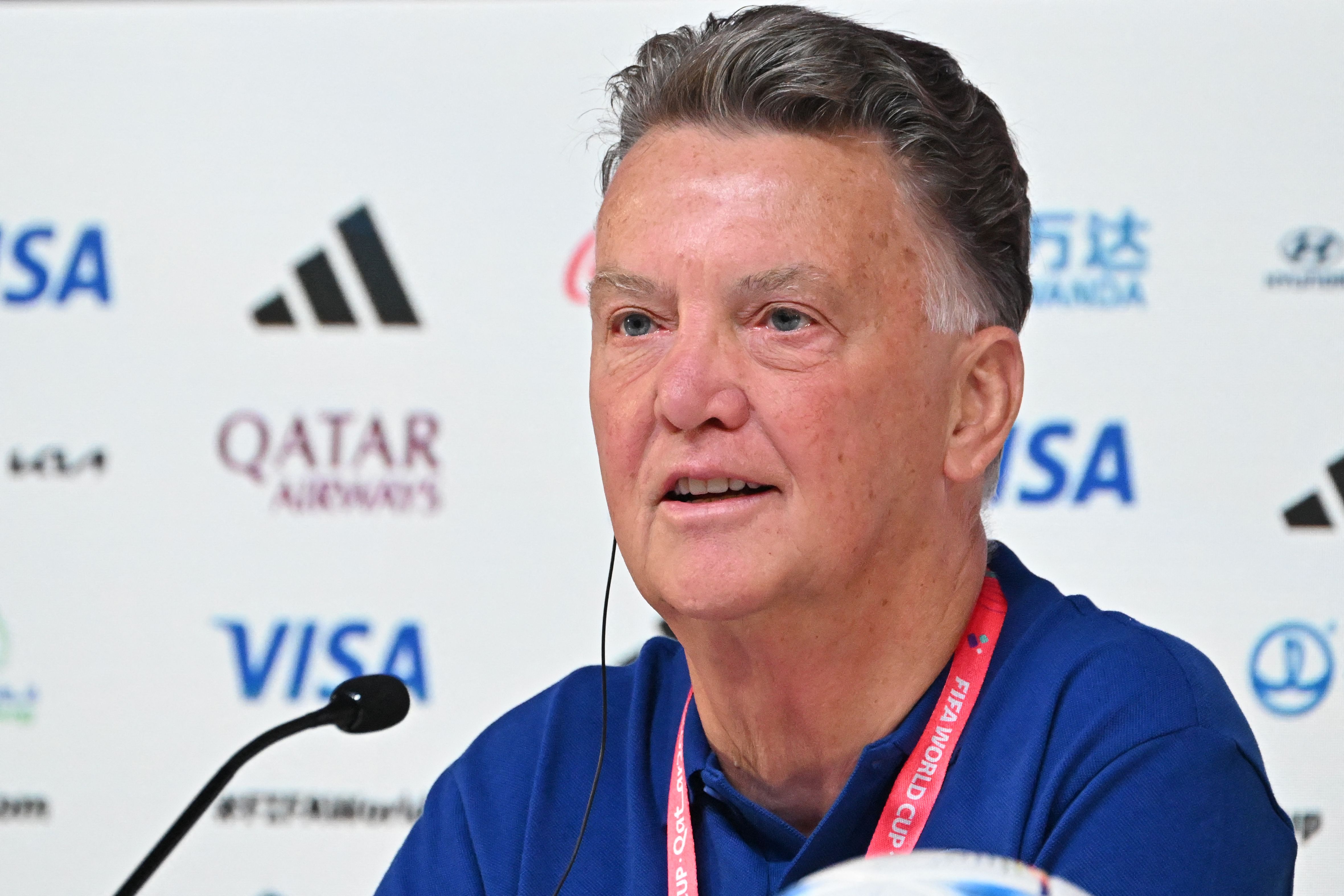 Pelatih Timnas Belanda, Louis van Gaal.