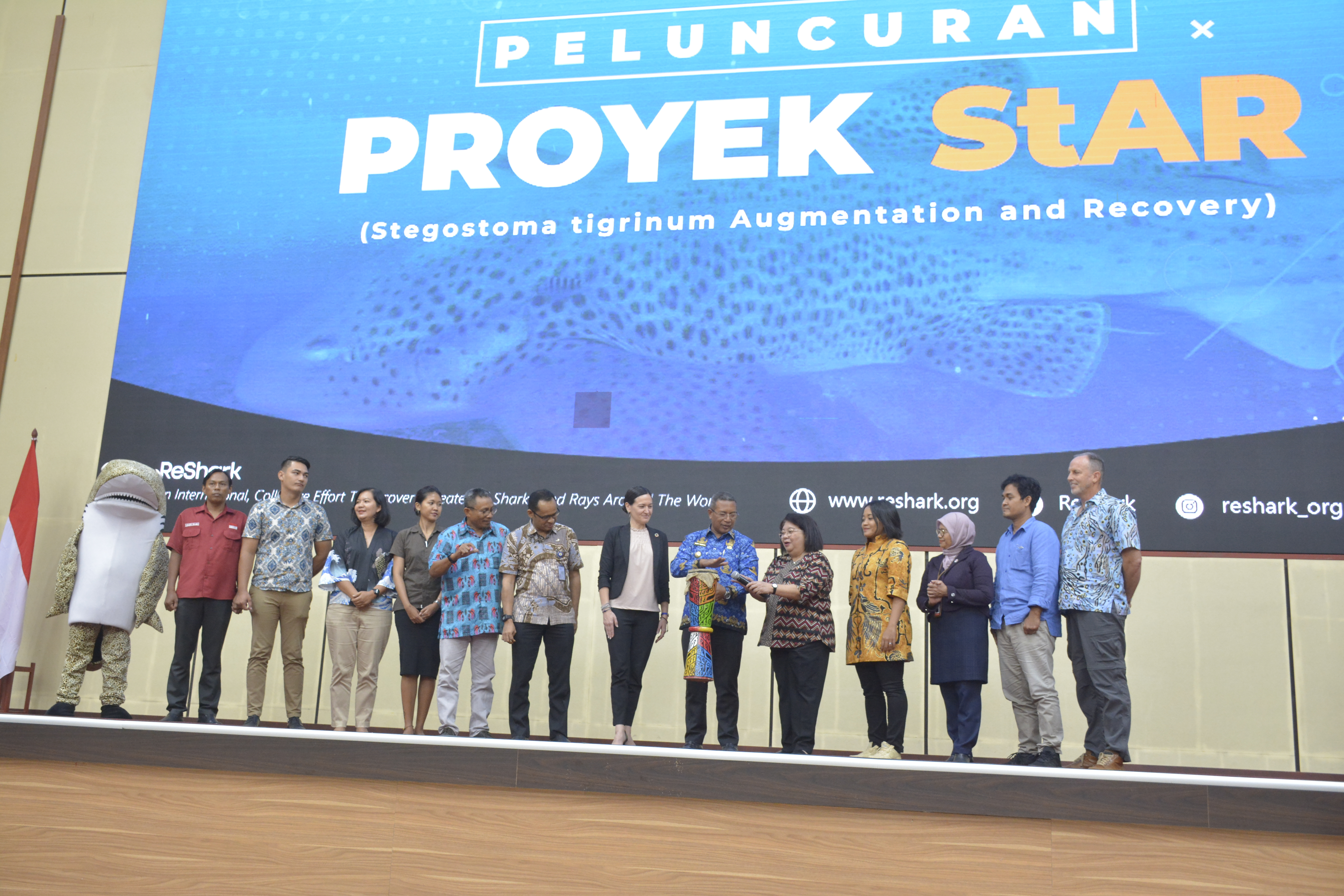 Peluncuran Proyek StAR (Stegostoma tigrinum Augmentation and Recovery) di Raja Ampat, Papua Barat