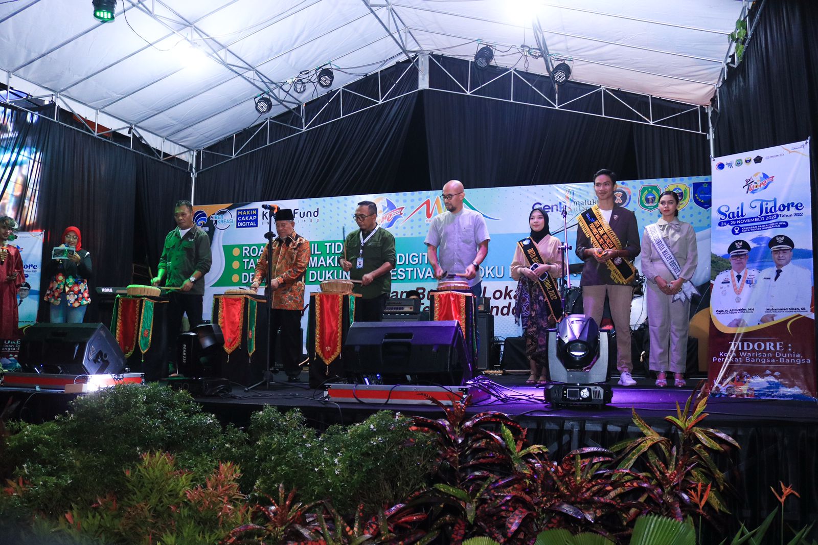 Pembukaan kampanye nasional Gerakan Literasi Digital  di Kota Tidore, Maluku Utara.