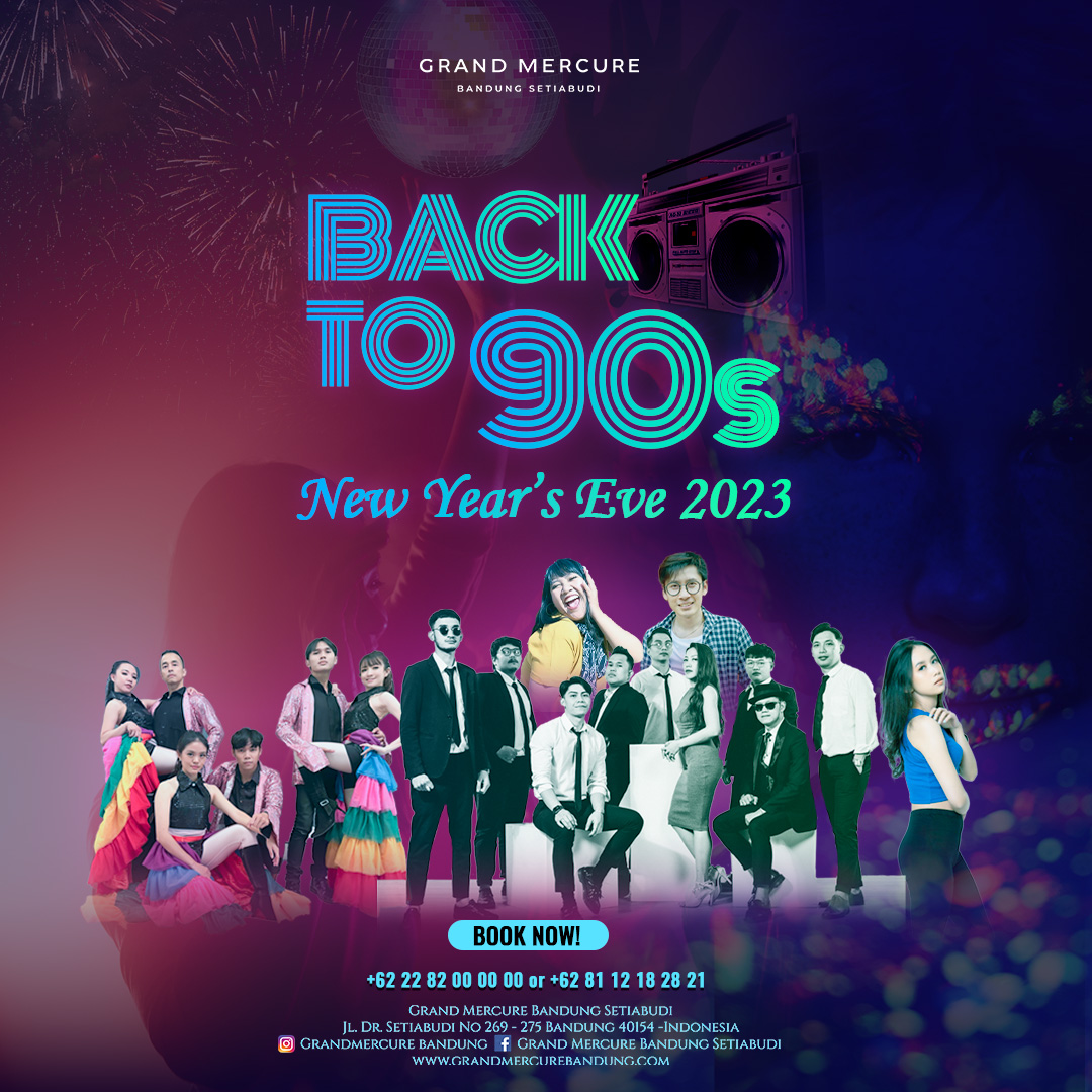  Grand Mercure Bandung Setiabudi kembali menghadirkan acara perayaan Malam Tahun Baru, kali ini dengan tema 