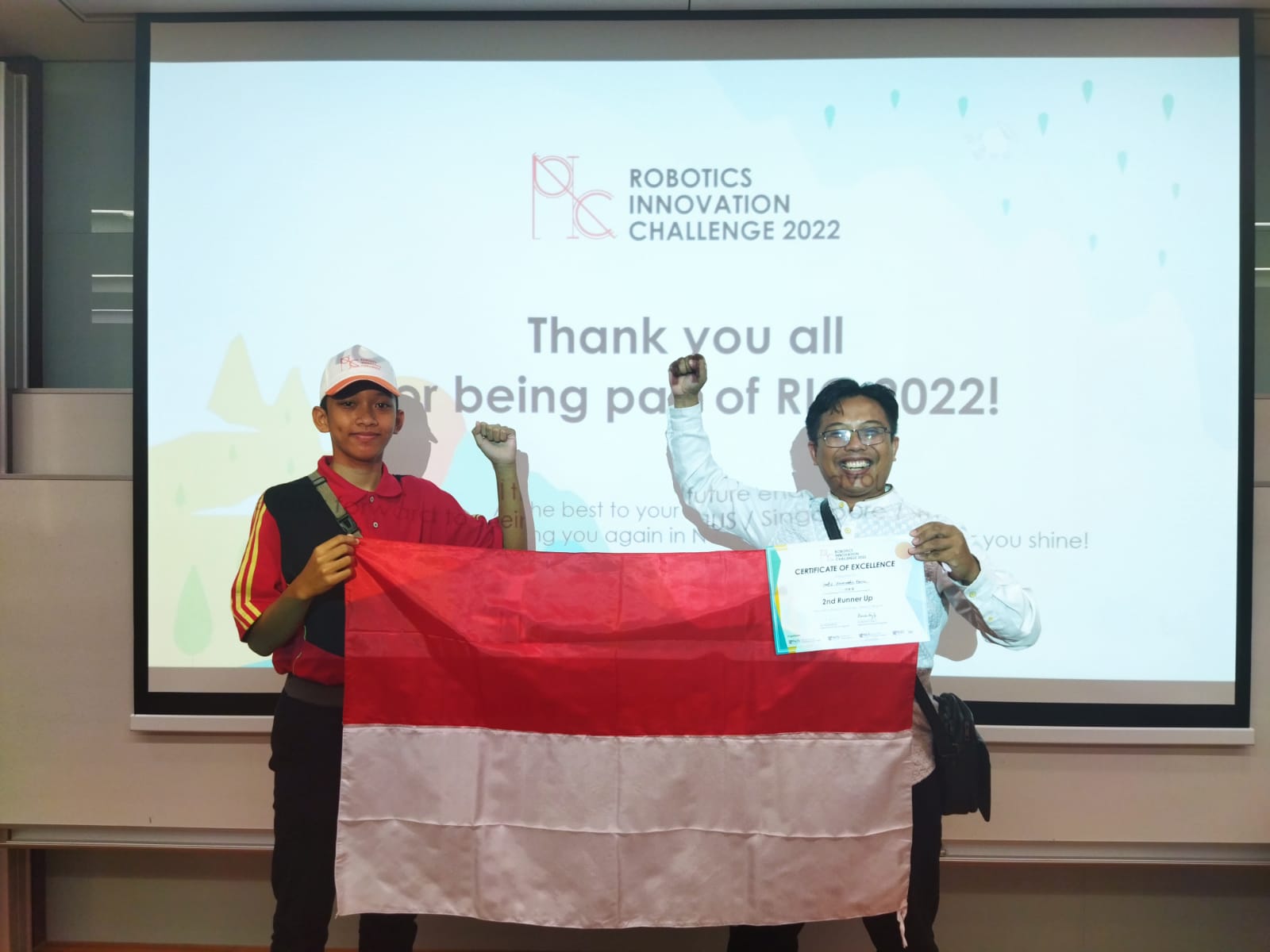HAFIZ Ulumuddin Karim, siswa MTsN 1 Pati meraih juara II pada Robotics Innovation Challenge (RIC) 2022.
