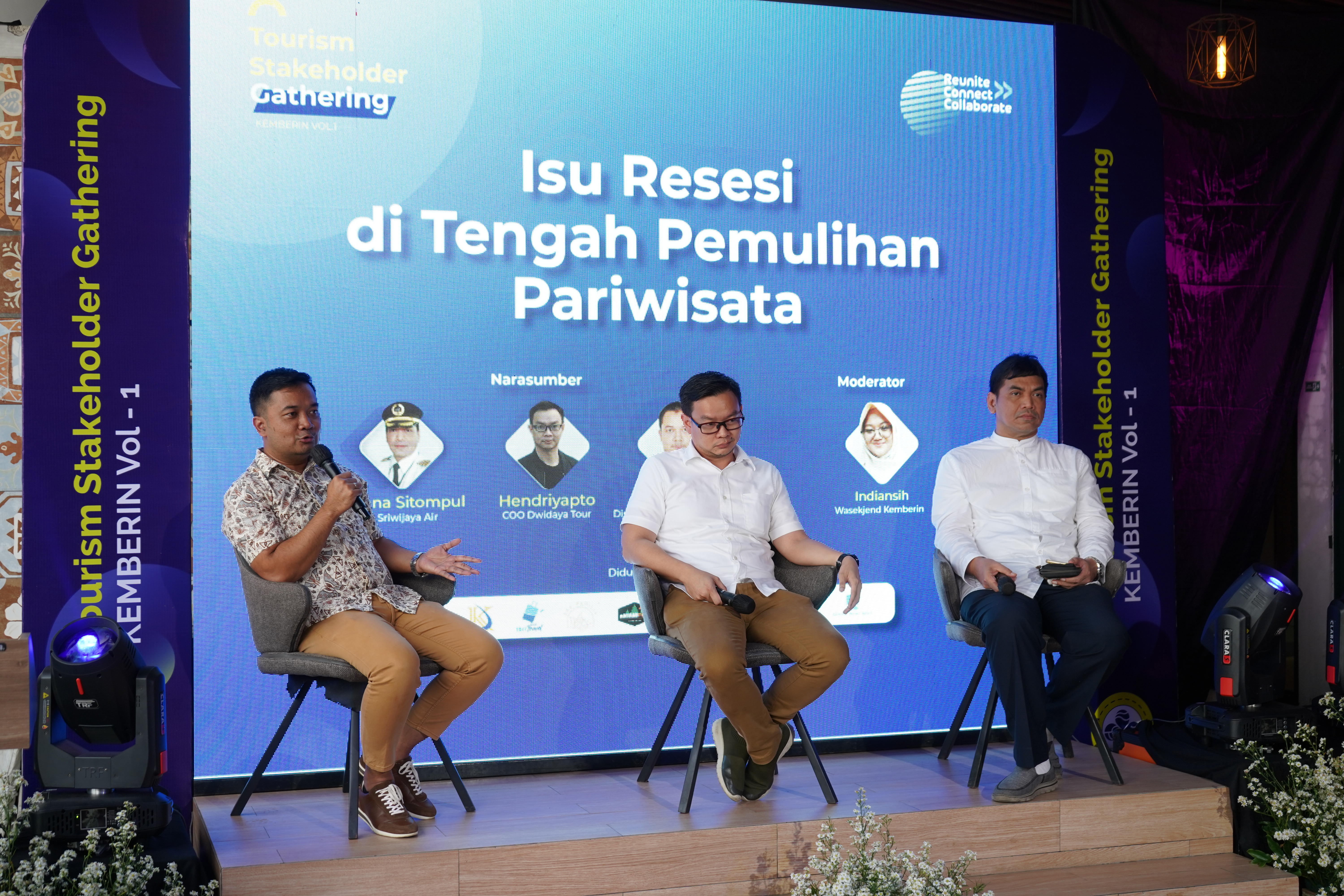 Diskusi yang digelar Asosiasi Kembali Berwisata Indonesia dalam Tourism Stakeholder Gathering Kemberin Vol. 1