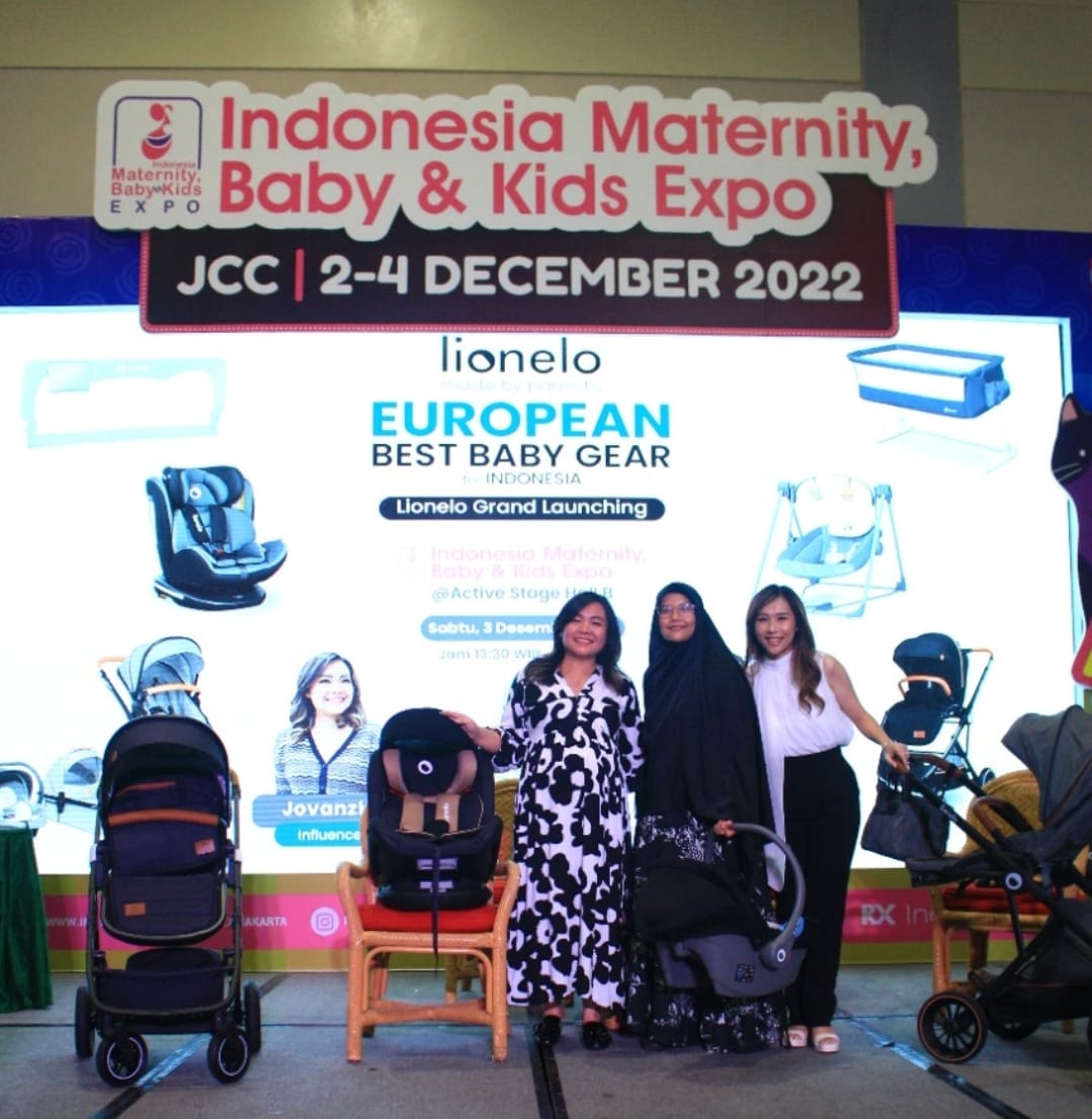 Peluncuran produk perlengkapan bayi asal Polandia hadir pada Indonesia Maternity Baby and Kids Expo (IMBEX) 2022 di JCC Senayan, Jakarta. 