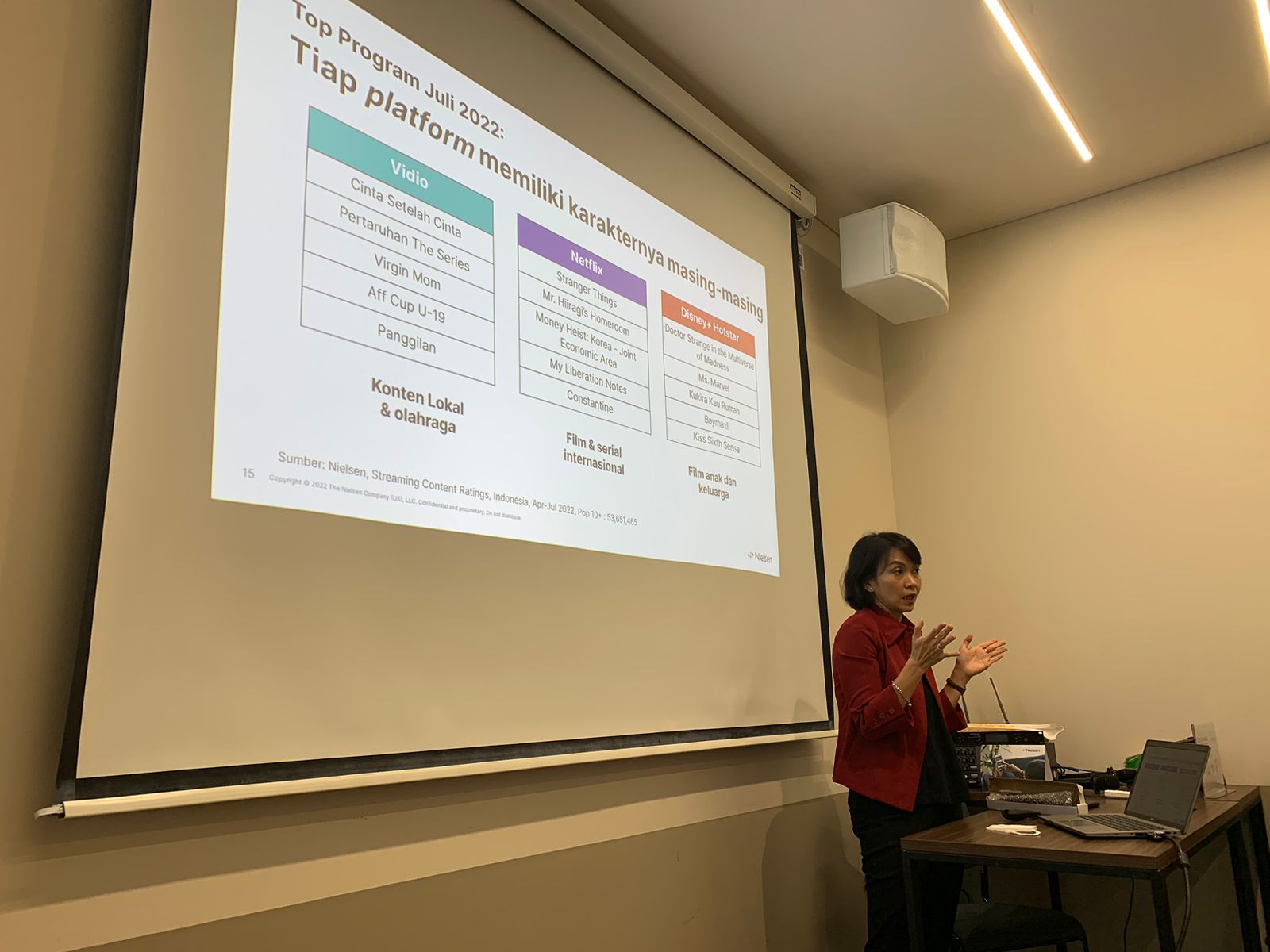 Dalam survei Nielsen, Vidio menjadi platform streaming dengan pertumbuhan jangkauan penonton terbanyak pada April-Agustus 2022.