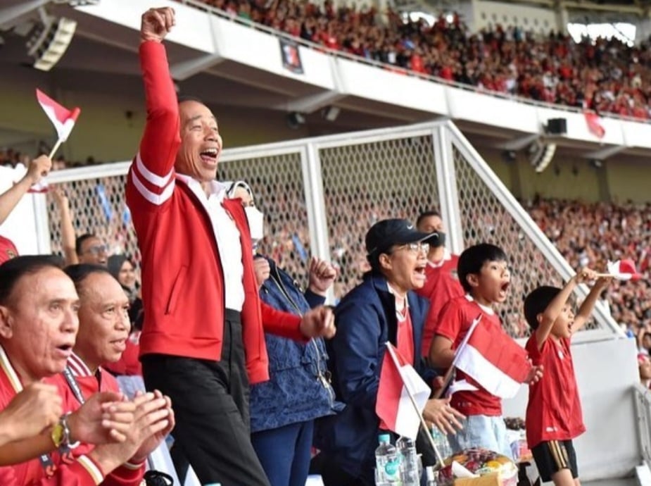 Jokowi Optimistis Timnas Indonesia Melaju Sampai Final