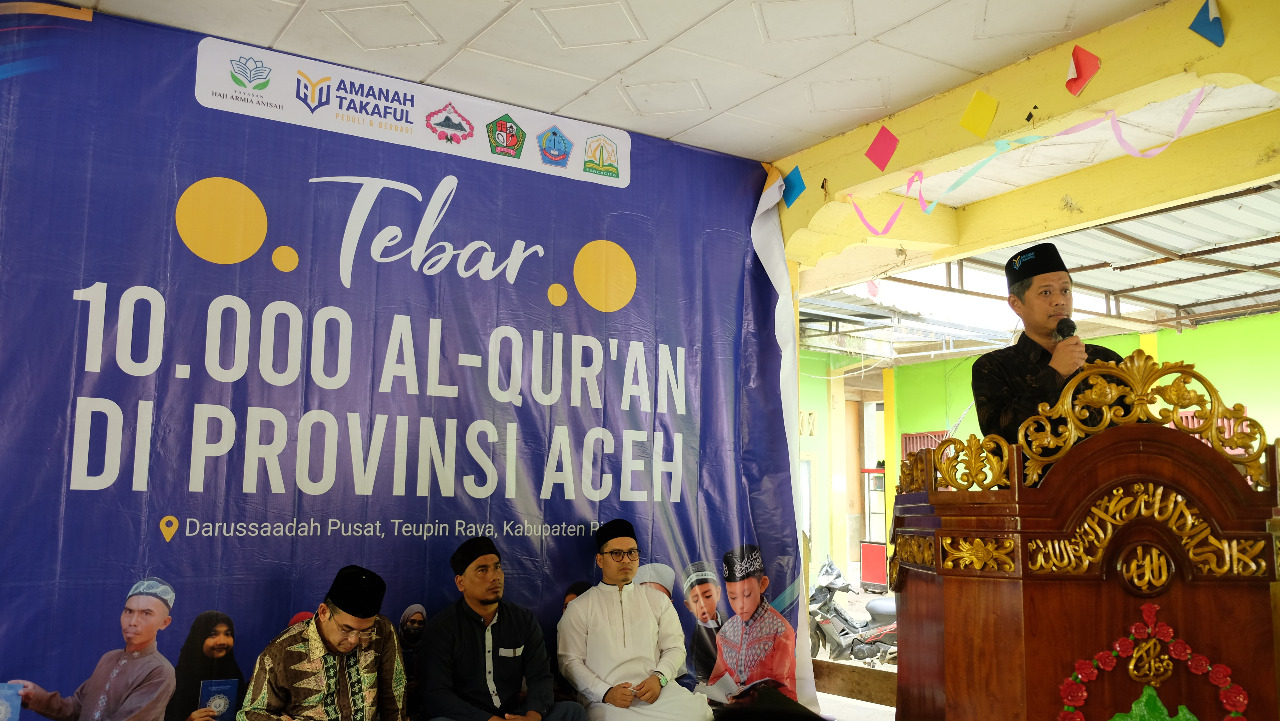Tingkatkan Literasi Islam, Amanah Takaful Tebar 10.000 Al Quran di Pidie