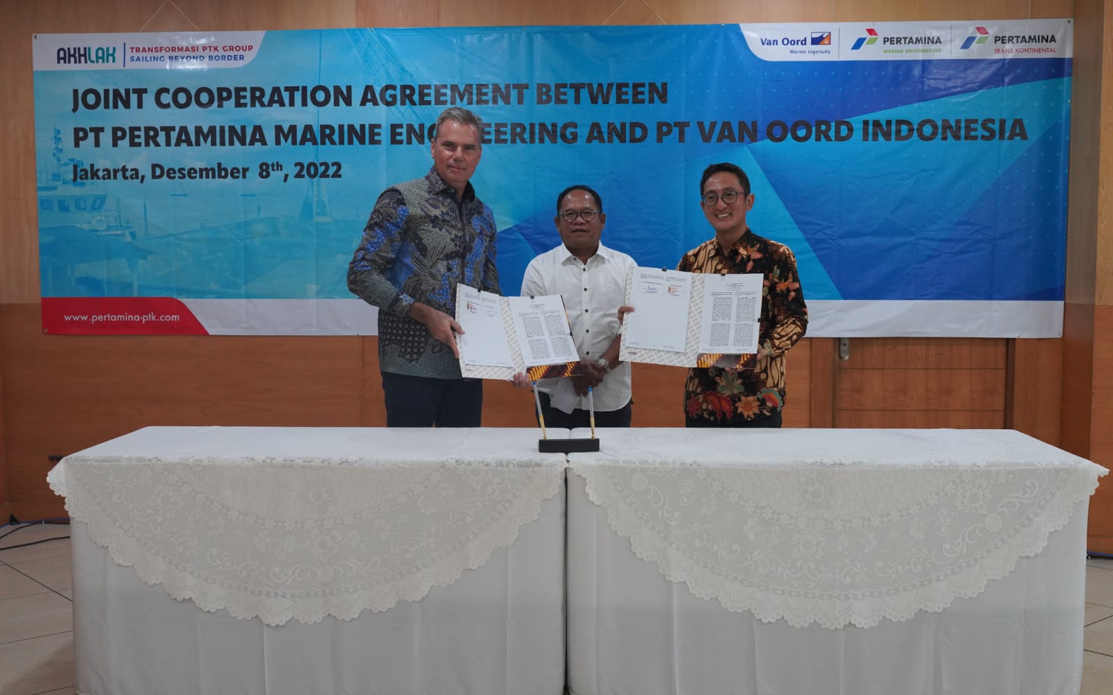 Penandatangan kerja sama PME. 