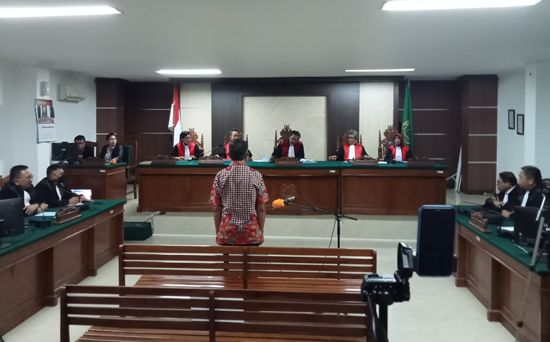 Suasana Pengadilan HAM pada Pengadilan Negeri Makassar, hari ini. 