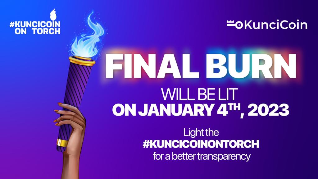 Final burn $KUNCI pada 4 Januari