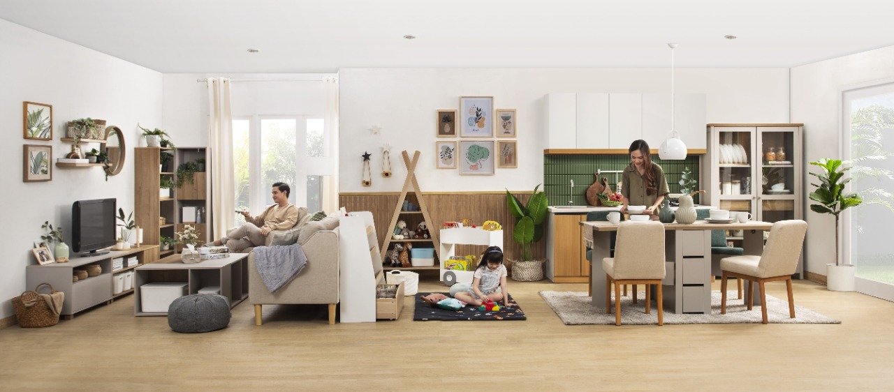 Ilustrasi dekorasi interior rumah