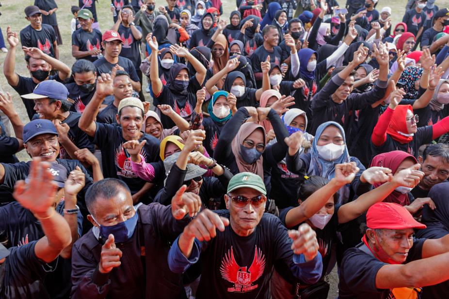 Relawan Desa untuk Ganjar (Desgan) Provinsi Sulteng, mendeklarasikan dukungannya untuk Ganjar pada Rabu (30/11/2022).