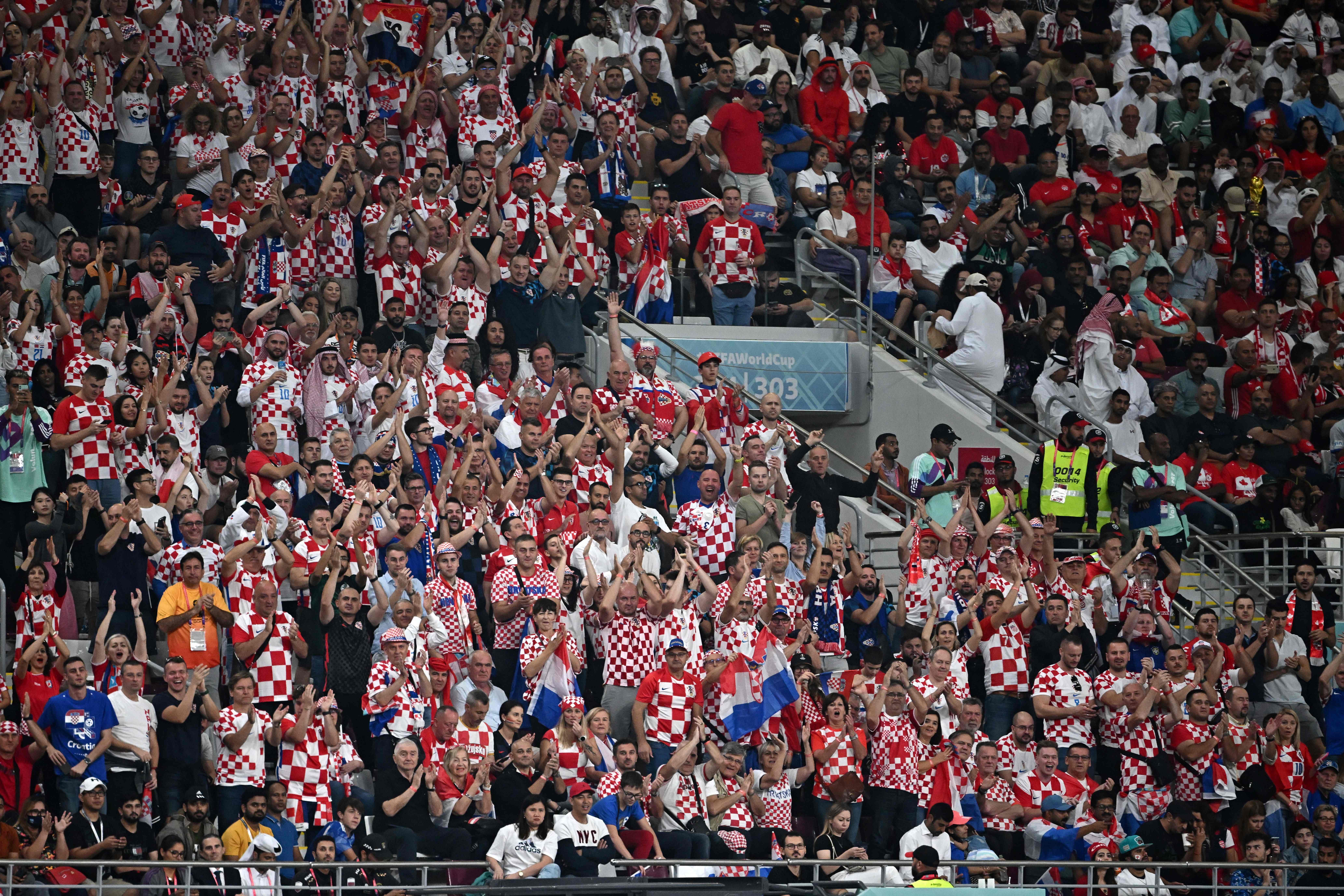 Pendukung timnas Kroasia