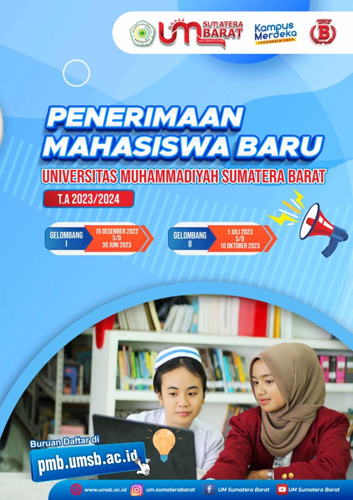 Penerimaan mahasiswa baru Universitas Muhammadiyah Sumbar