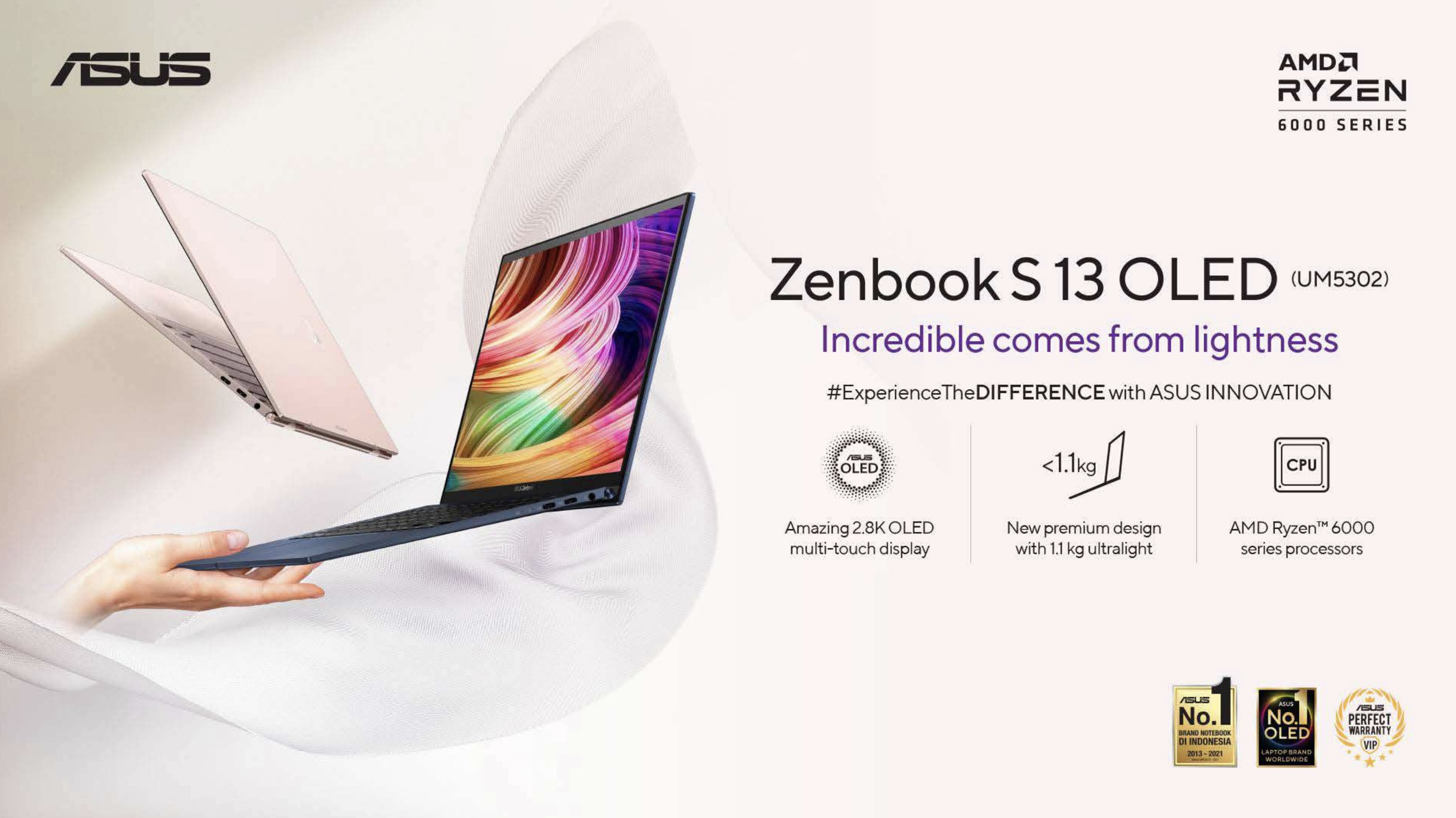 Untuk itulah ASUS merilis laptop anyar mereka, seri Zenbook S 13 OLED (UM5302).