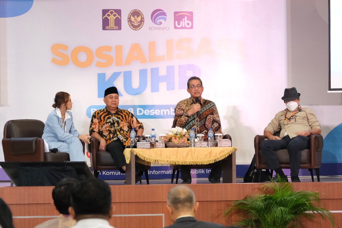 Acara sosialisasi KUHP yang baru di Batam, Kamis (9/12)