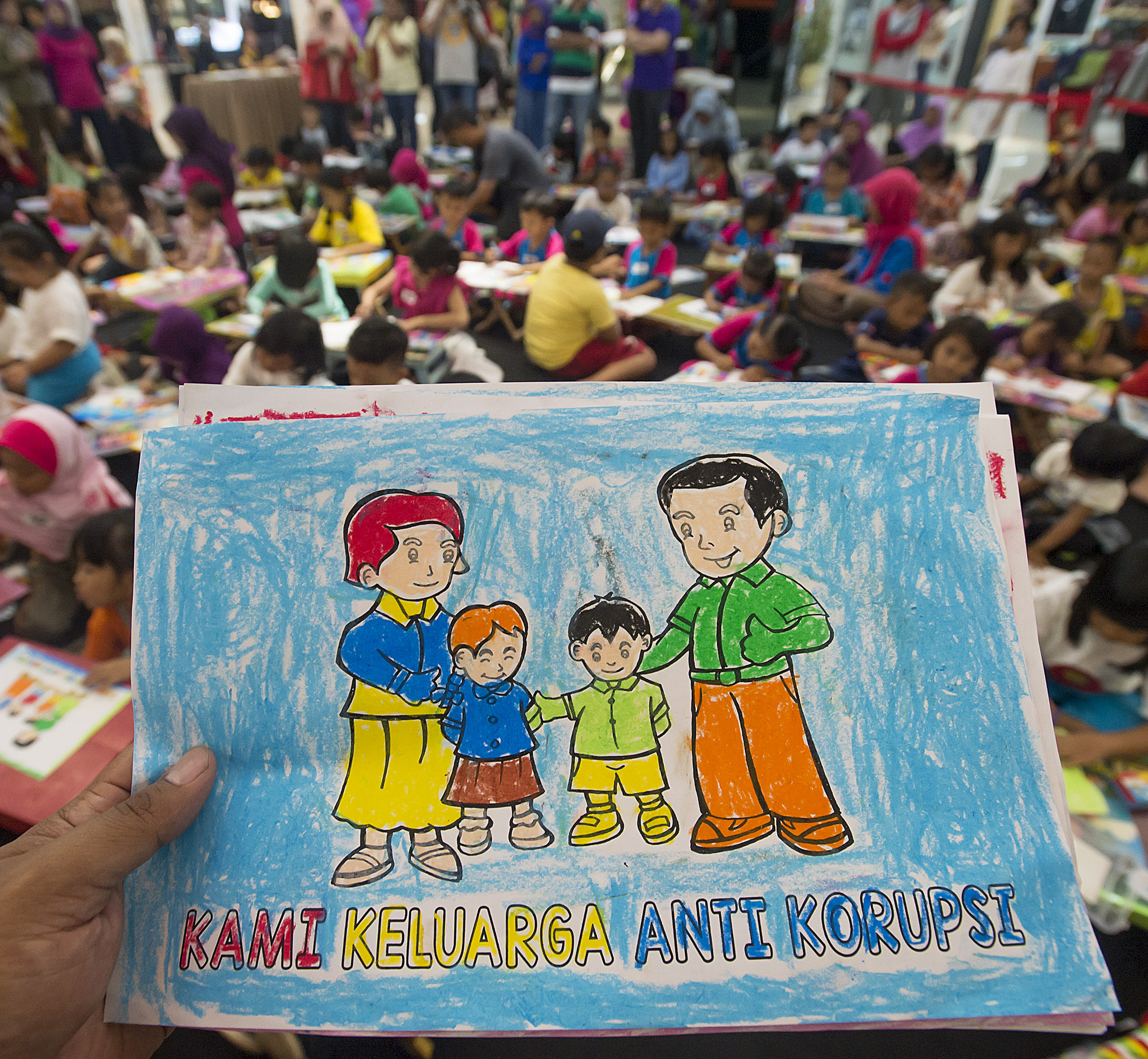 Ilustrasi pendidikan antikorupsi kepada anak usia dini.