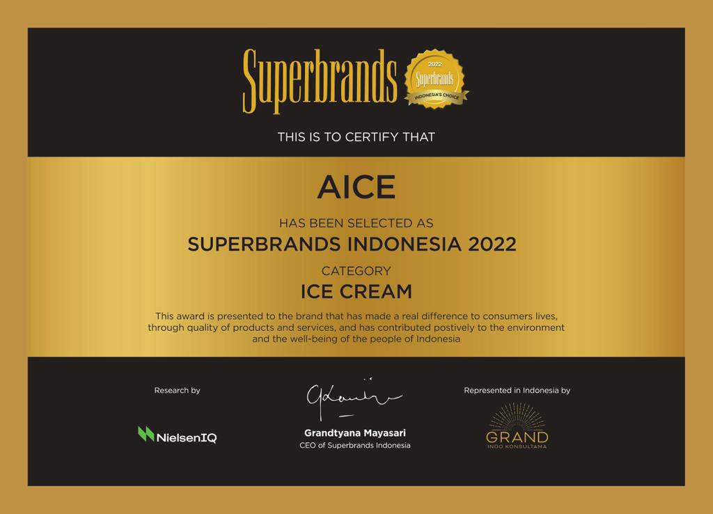 Superbrand Award untuk Aice