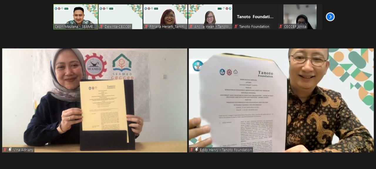 MoU Tanoto Foundation dengan SEAMEO CECEP