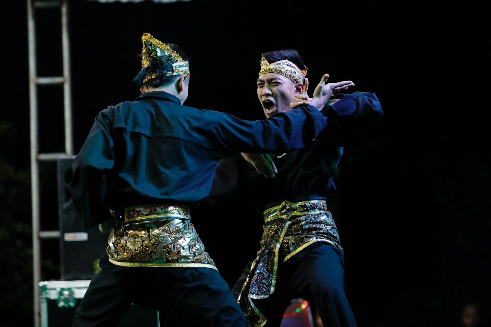 Komunitas Kyai Muda Jawa Timur menggelar festival pencak silat di Pondok Pesantren Wisma Wisnu di Desa Jerukgulung, Kecamatan Balerejo, Madi