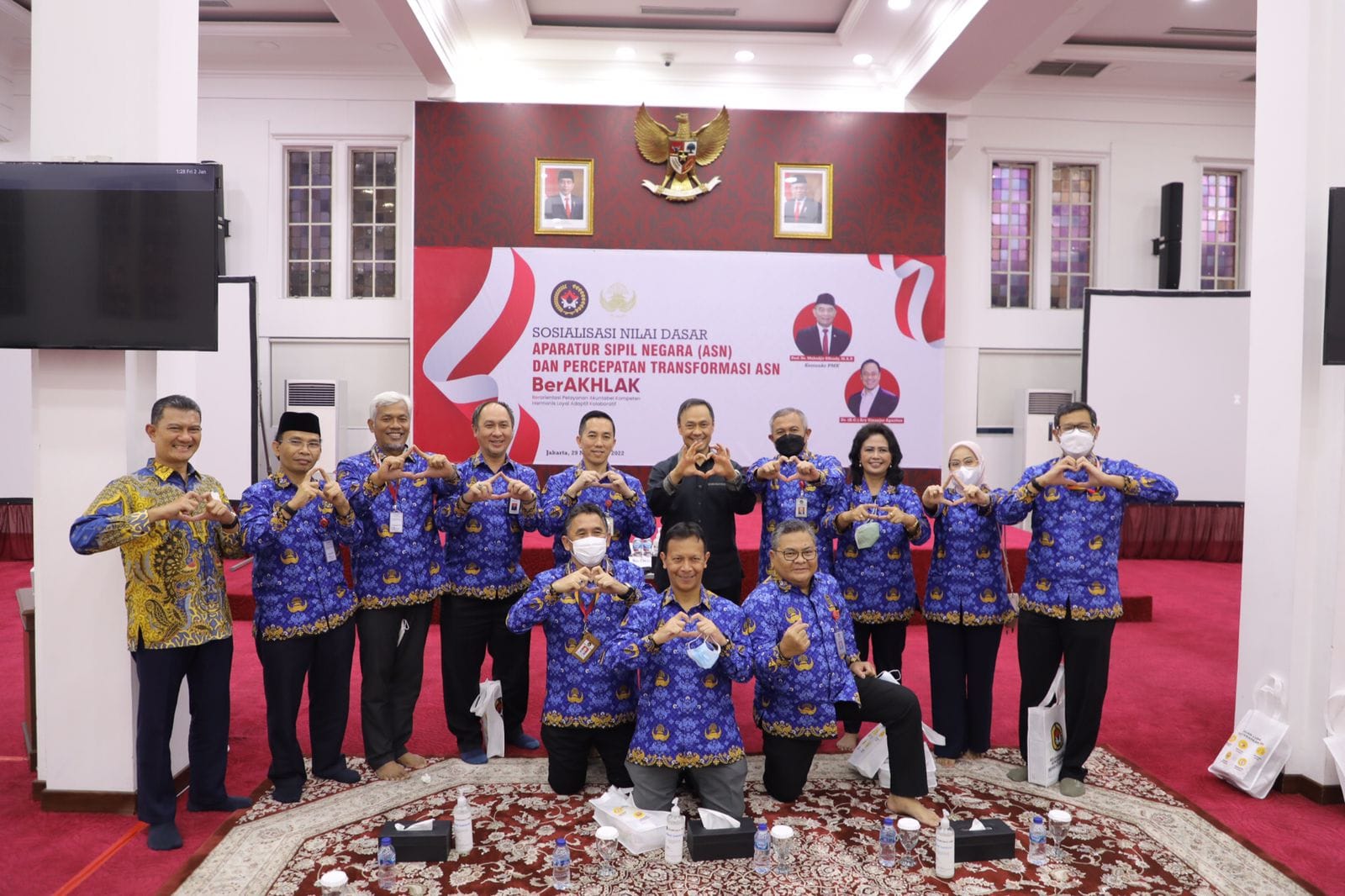 Pra-Launching sekaligus sosialisasi Core Values ASN Ber-AKHLAK dan Employer Branding Bangga Melayani Bangsa di lingkup Kemenko PMK.