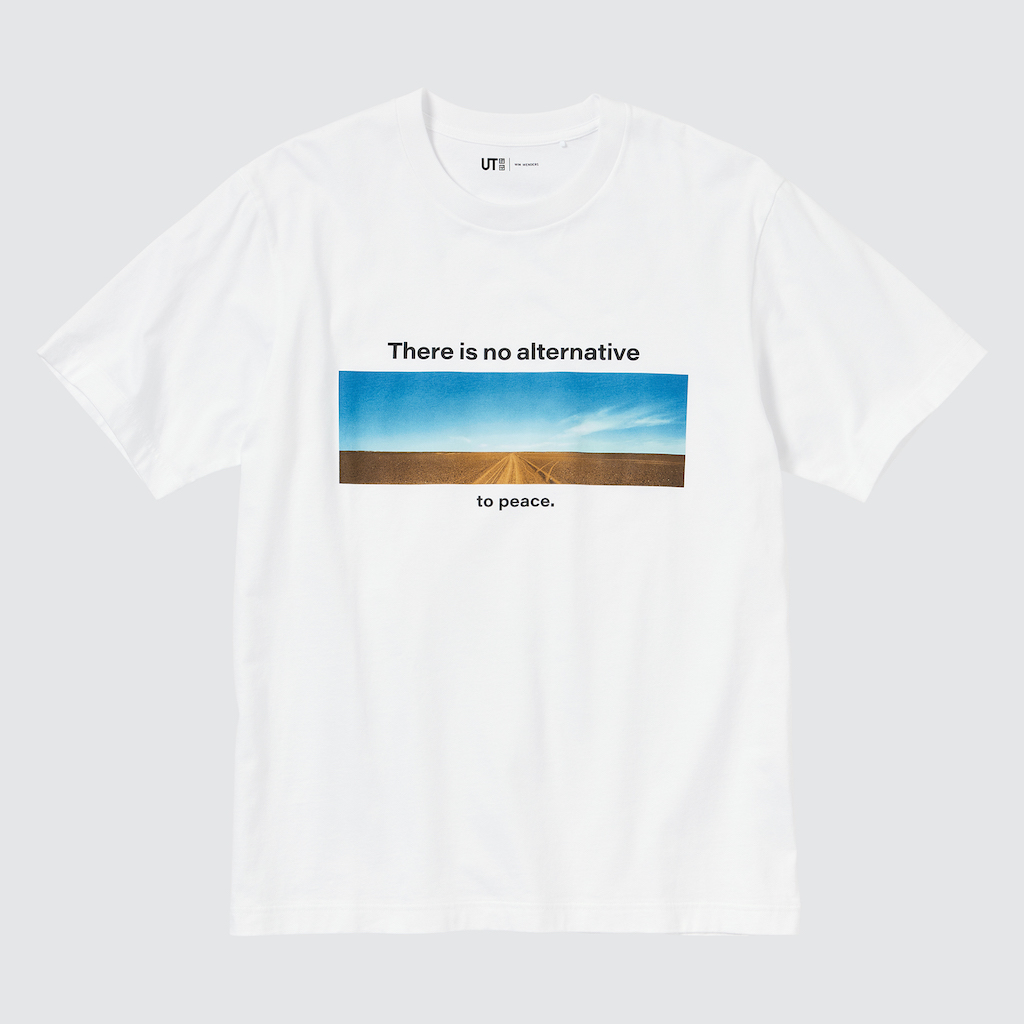 Salah satu desain terbaru t-shirt amal UT Peace For All 