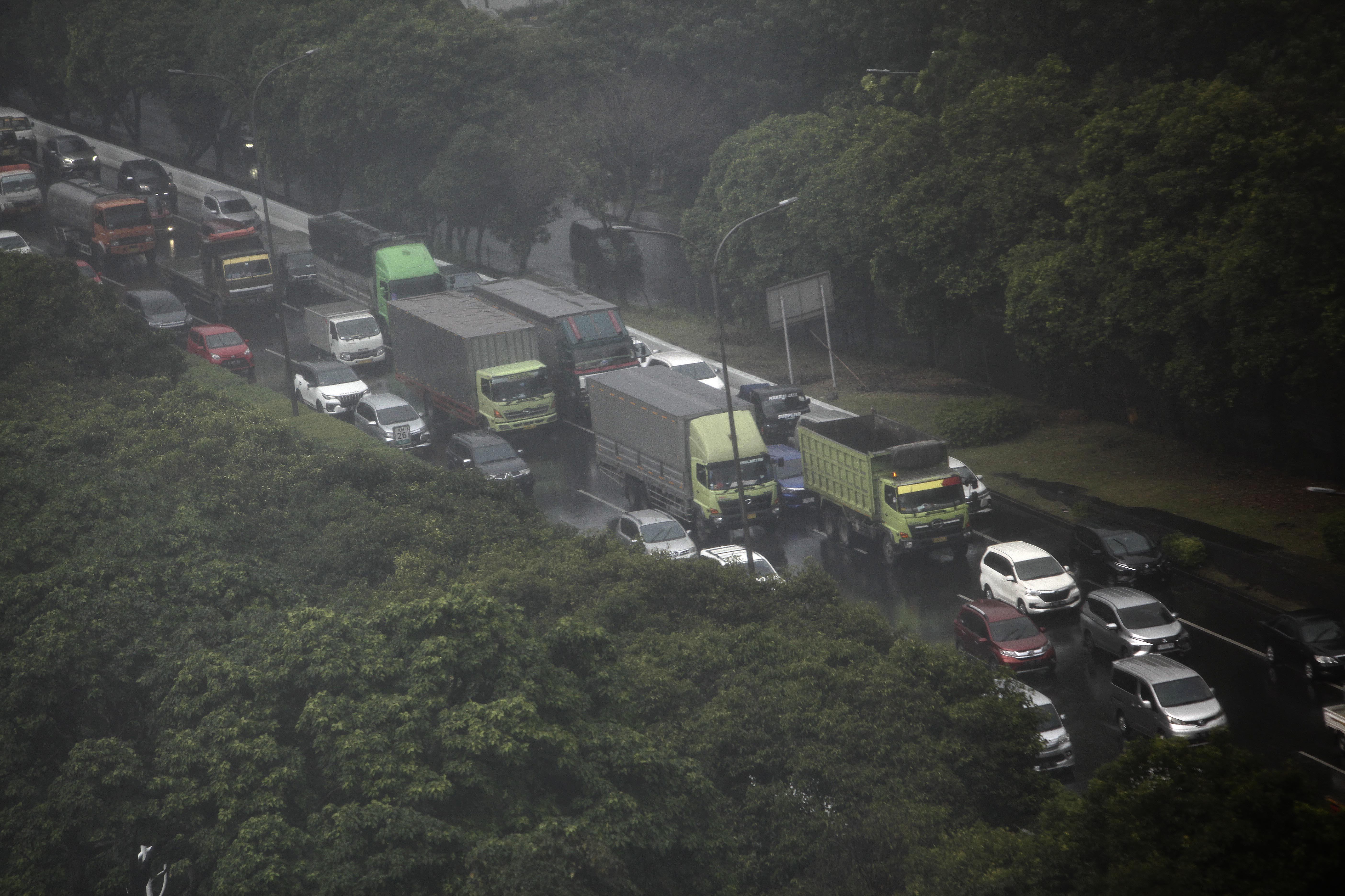 Ilustrasi hujan lebat