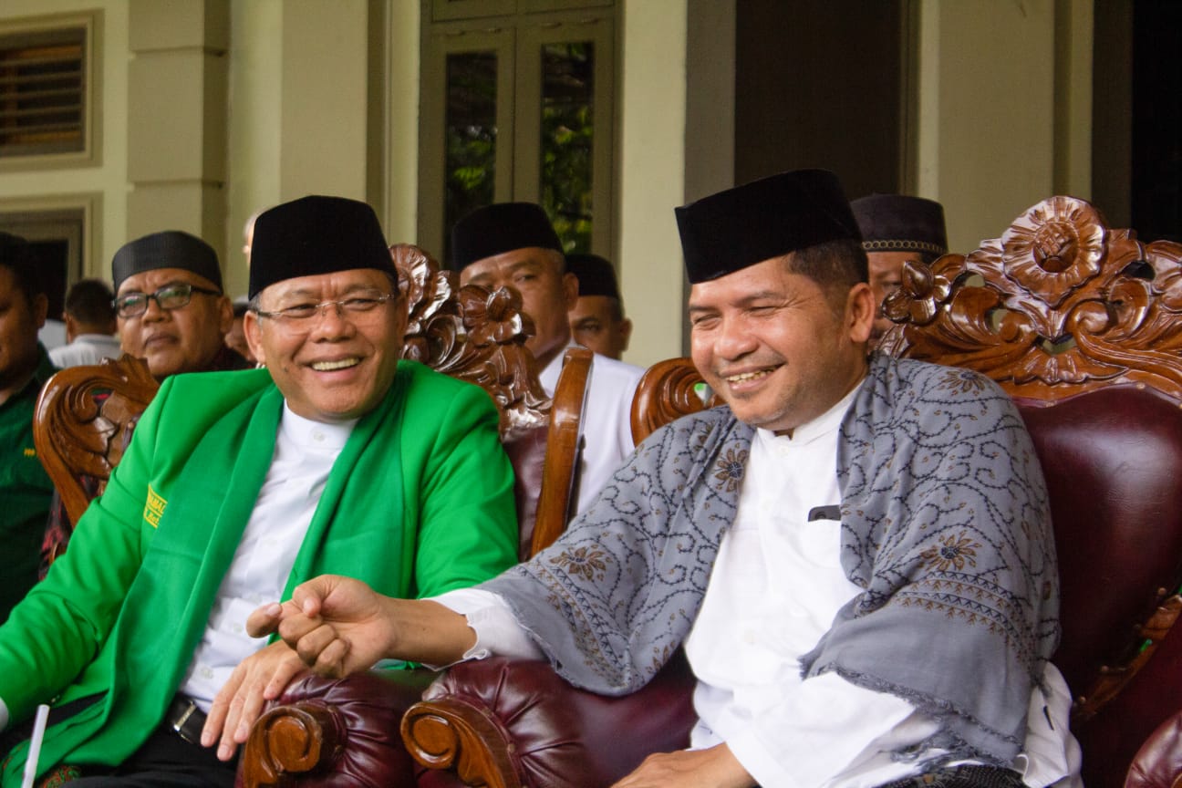 Plt Ketua Umum PPP, Muhamad Mardiono bersilaturahmi ke  Ketua Majelis Permusyawaratan Ulama (MPU) Aceh Tengku Faisal Ali, Minggu (18/12/2022