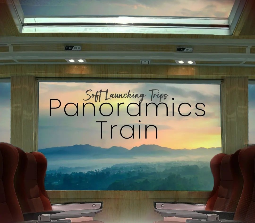 Potret kereta panoramic.