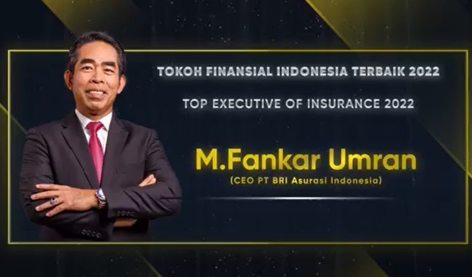 CEO Brins Fankar Umran terpilih jadi Top Executive of Insurance 2022