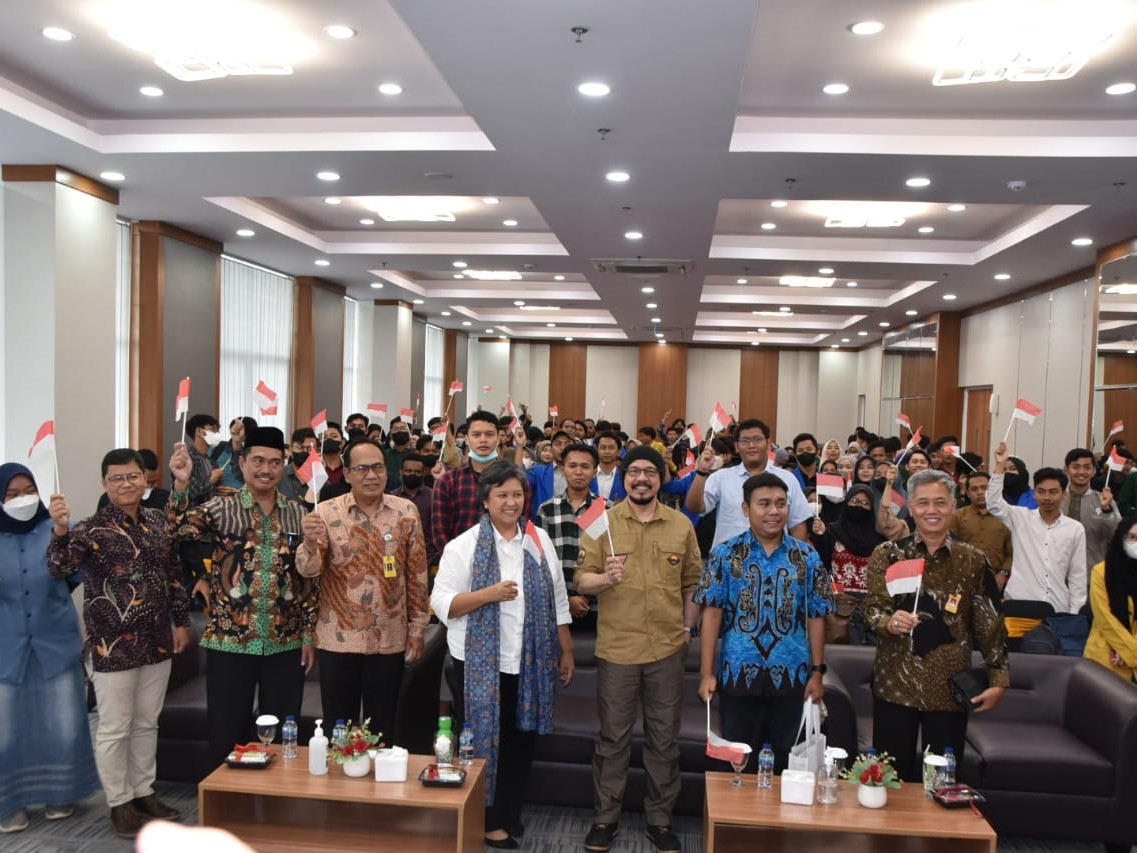 Sosialisasi Empat Konsensus Kebangsaan MPR RI untuk Memperkuat NKRI di Kampus Universitas Jenderal Soedirman, Purwokerto, Jawa Tengah.