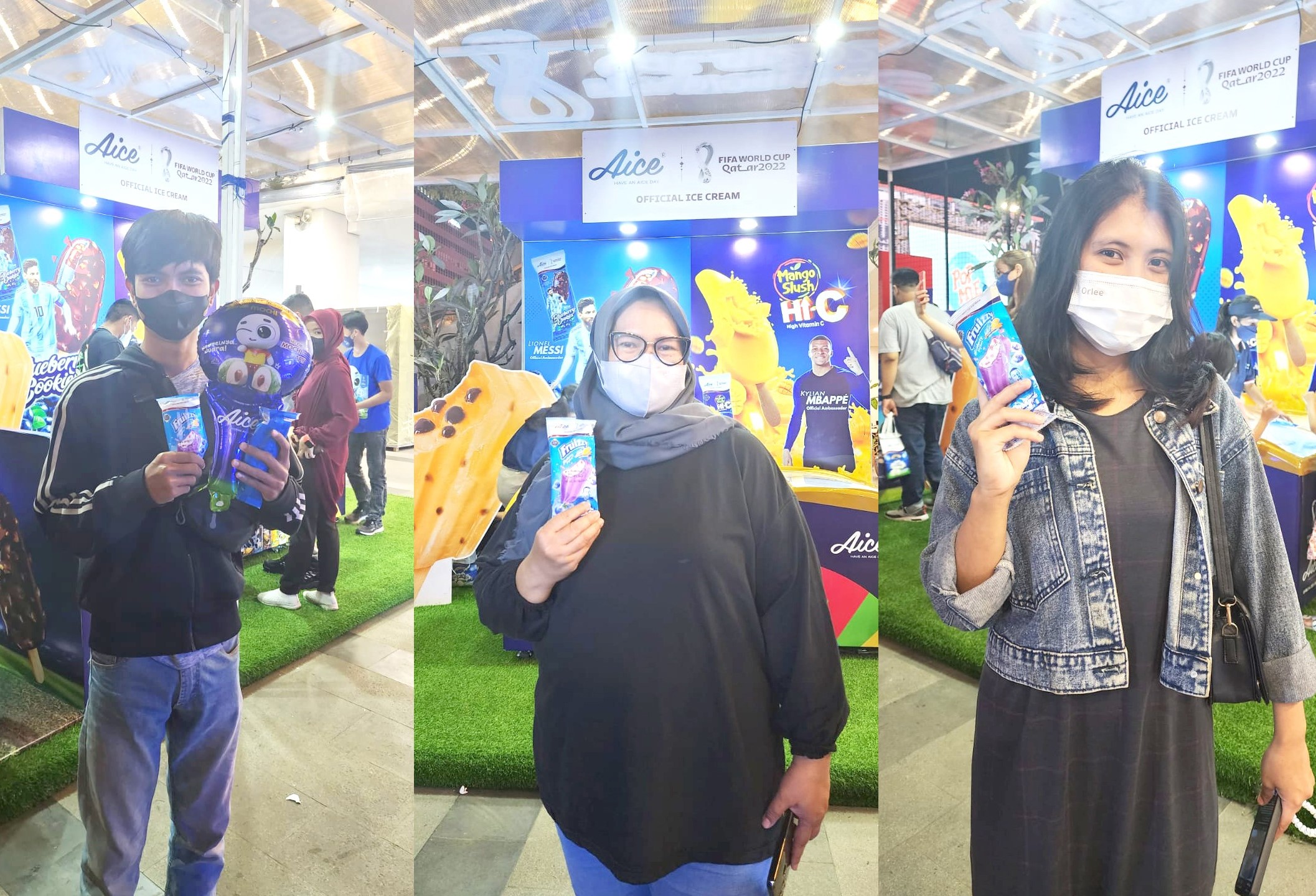 Es Krim Aice Fruizzy Blueberry Yogurt hasil kerja sama Aice dan Kylian Mbappe