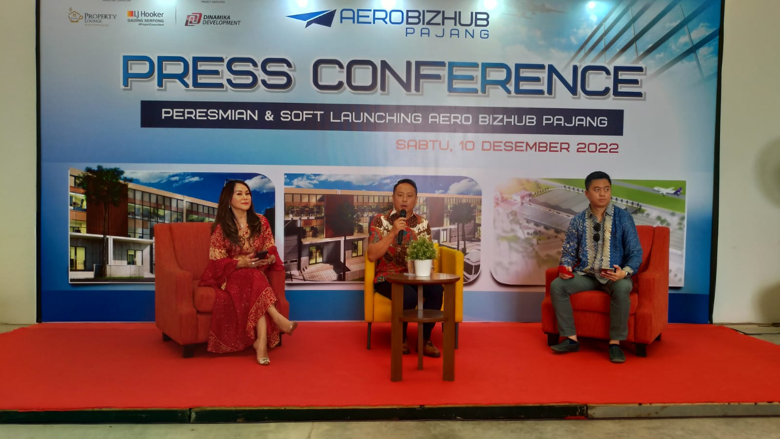 Konferensi pers peresmian & soft launching Aero Bizhub Pajang.