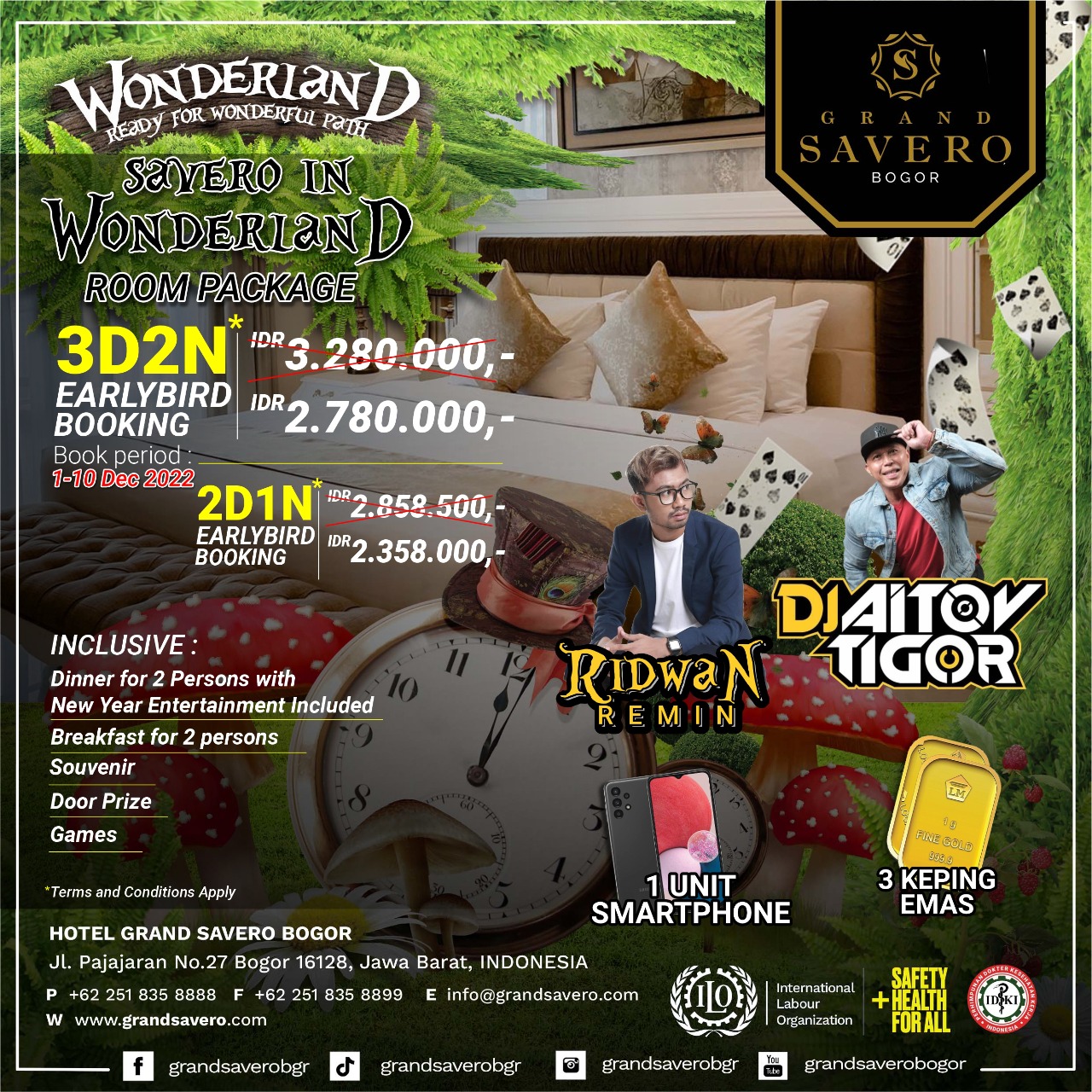Dengan tajuk Savero in Wonderlond , tahun ini Grand Savero Hotel Bogor siap memberi kejutan bagi para pengunjung.
