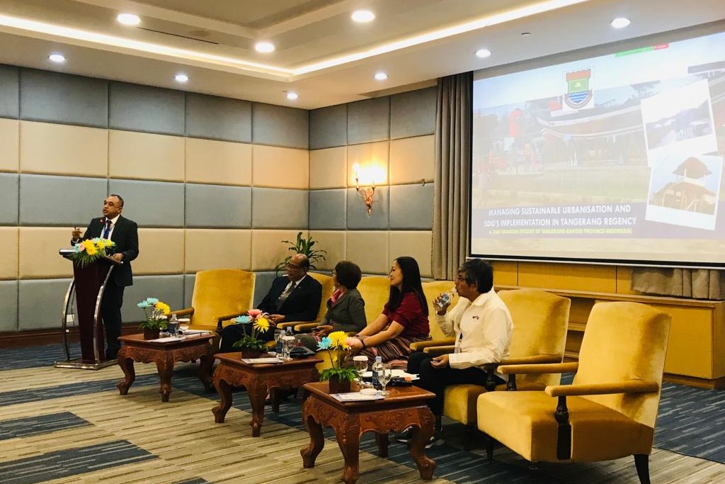 Bupati Tangerang Ahmed Zaki Iskandar menjadi pembicara dalam ASEAN Mayors Forum (AMF) 2022 atau Forum Gubernur dan Wali Kota se-ASEAN.