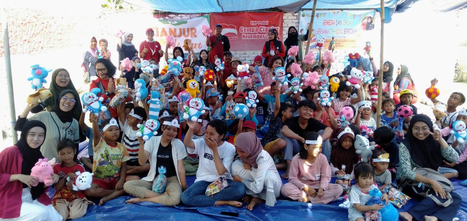  Bunda Merah Putih Fokuskan Trauma Healing di Cianjur