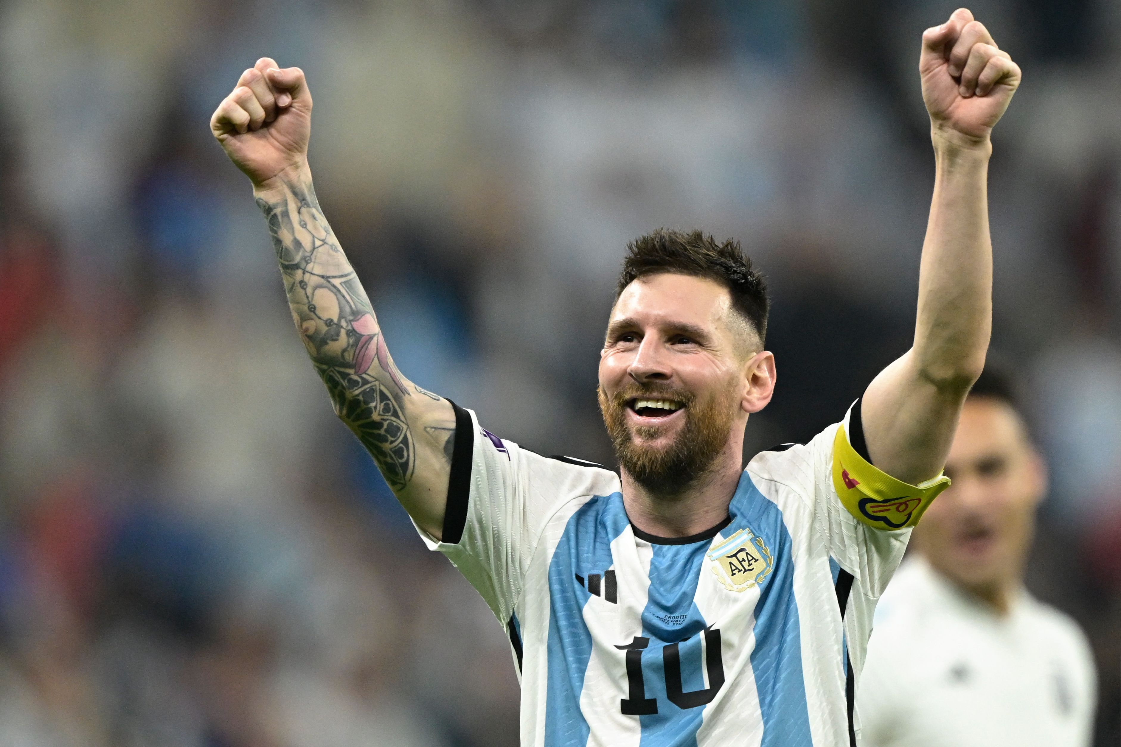 Penyerang timnas Argentina Lionel Messi