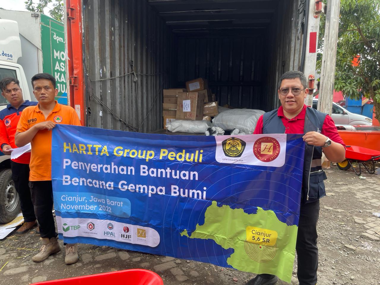 Bantuan untuk Harita Group untuk korban gempa Cianjur