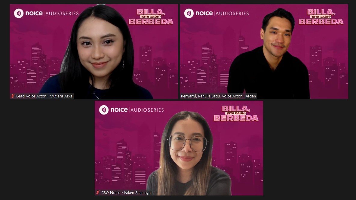 Berkolaborasi dengan Afgan, Noice hadirkan konten audioseries roman terbaru berjudul Billa, Kita Jauh Berbeda.