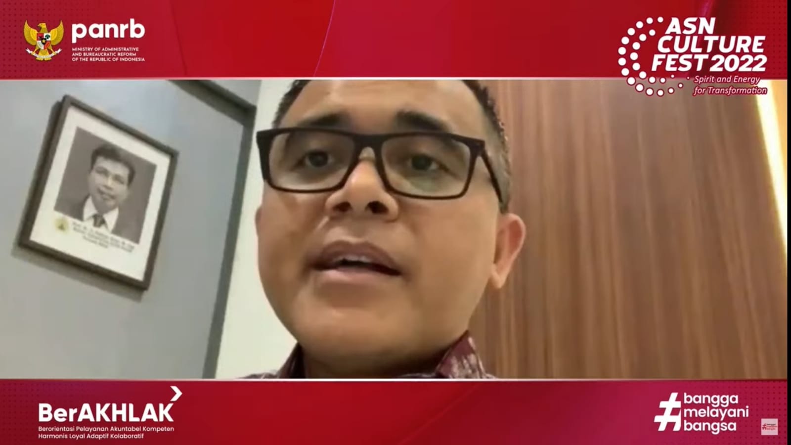 Menteri Pendayagunaan Aparatur Negara dan Reformasi Birokrasi Abdullah Azwar Anas saat memberikan sambutan pada acara ASN Culture Fest.