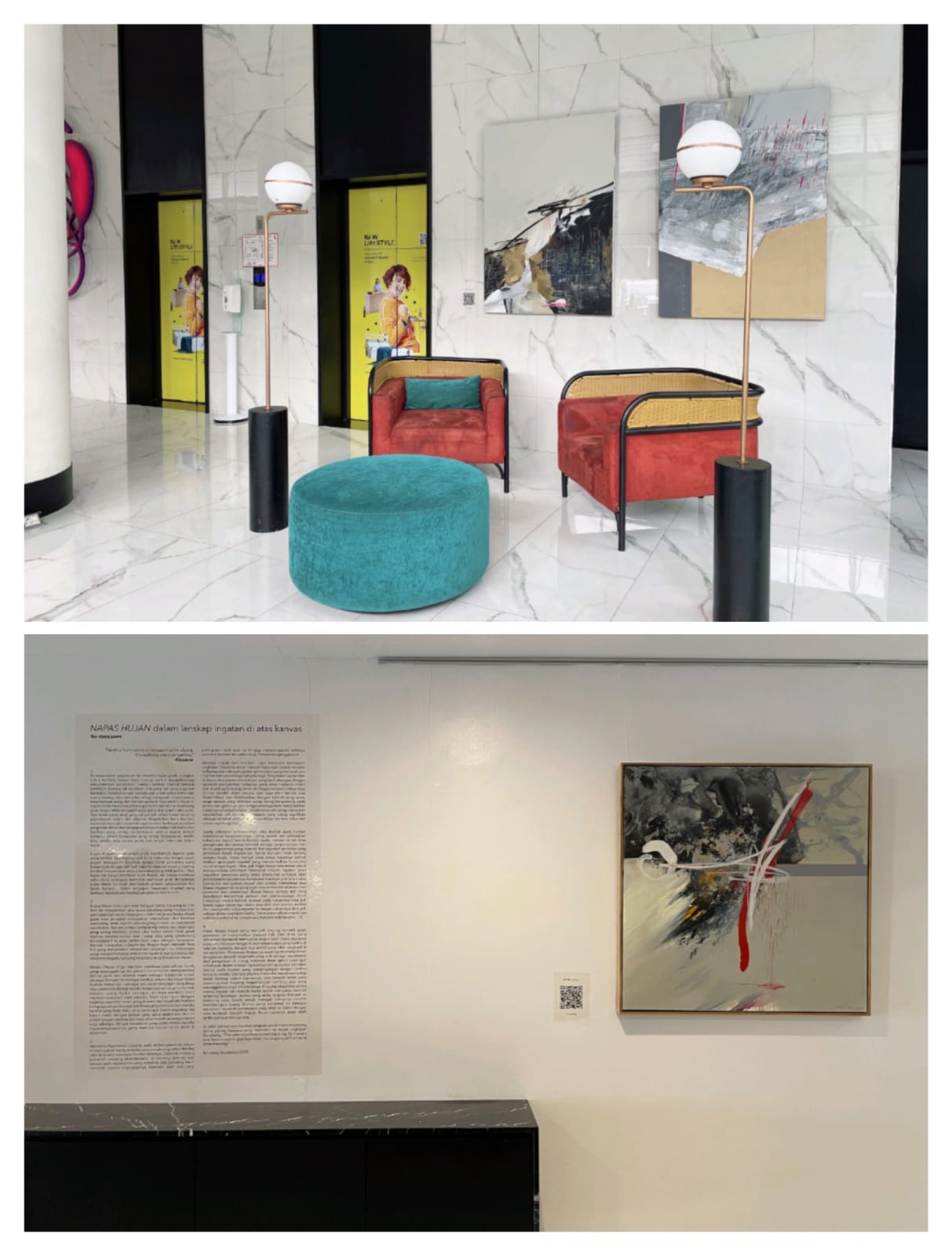 Pameran lukisan karya Sandy Tisa di de Braga by Artotel Bandung