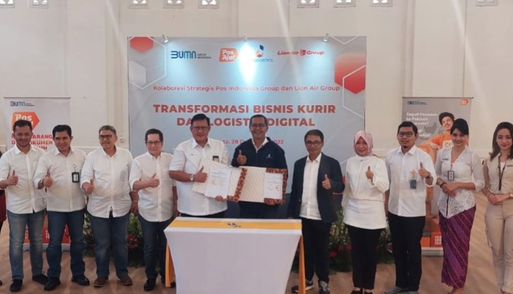 Pos Indonesia dan Lion Air Group sepakat bekerja sama dalam program Ekosistem Direct Trading