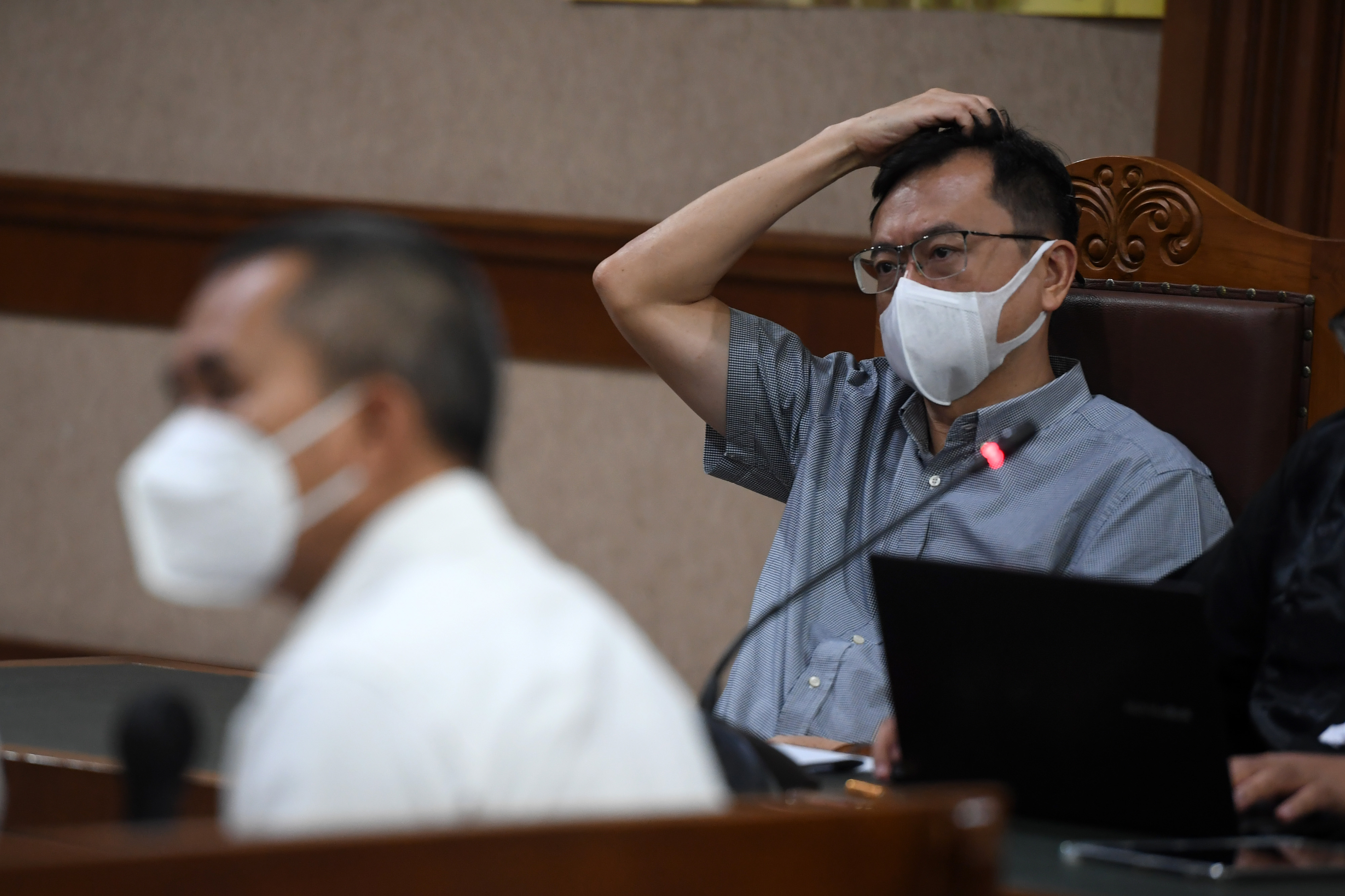 Benny Tjokrosaputro, terdakwa kasus dugaan korupsi dan TPPU.