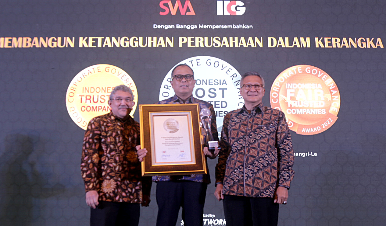 Bank bjb kembali mendapatkan penghargaan prestisius sebagai 'Indonesia Most Trusted Companies' dari Majalah SWA. 