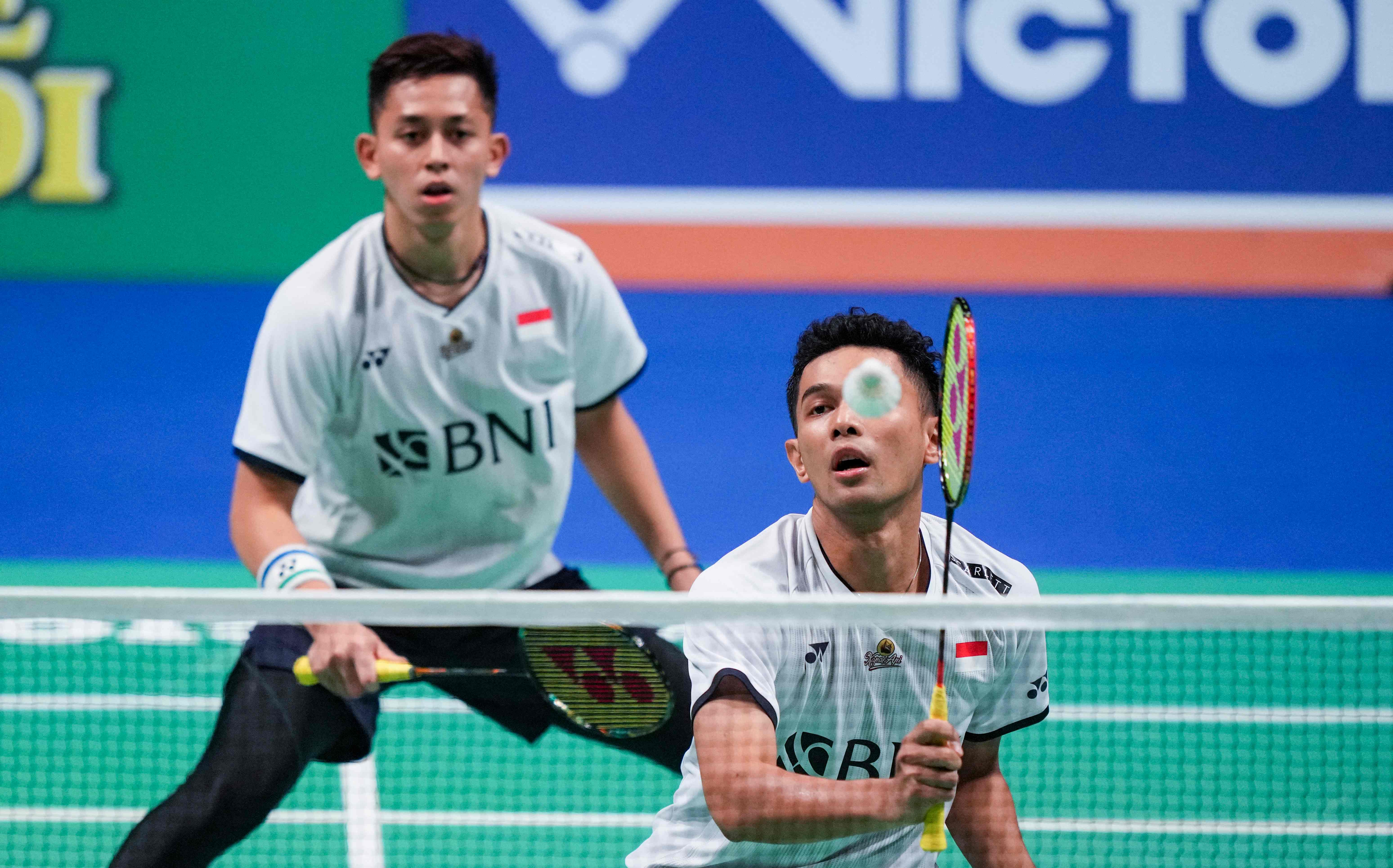 Ganda putra Indonesia, Muhammad Rian Ardianto/Fajar Alfian, saat berlaga.
